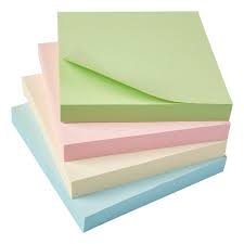 Sticky Notes 3x3 Inch 100Sheets Pastel BKESN3X3